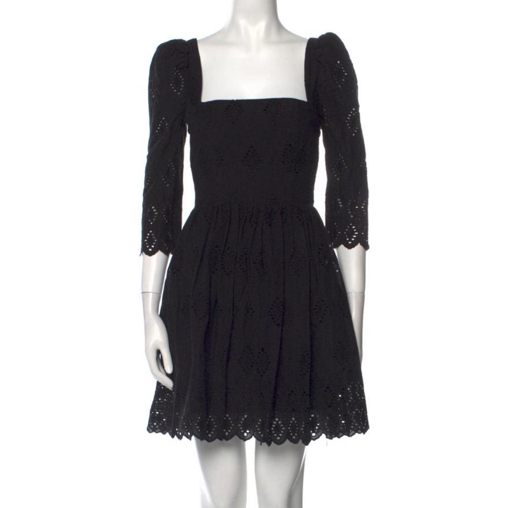 Black Cara Cara Lace Pattern Dress xs